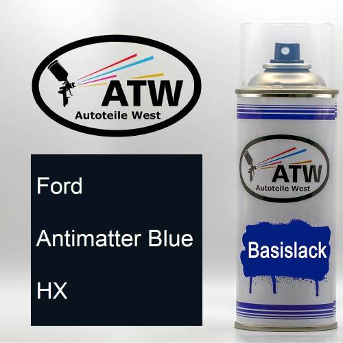 Ford, Antimatter Blue, HX: 400ml Sprühdose, von ATW Autoteile West.